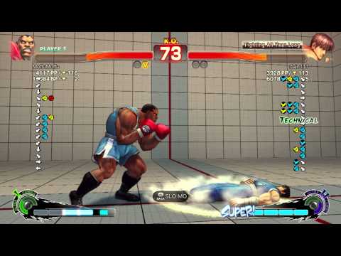 ◢ MoffuMoffu ( Balrog ) vs dain111 ( Guy ) - USF4 PC 1080p ◣