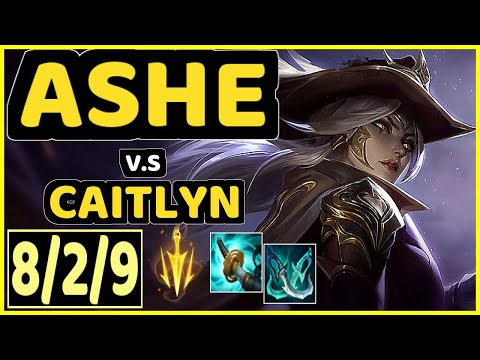 OMOK KING (ASHE) vs CAITLYN - 8/2/9 KDA BOTTOM ADC GAMEPLAY - NA Ranked GRANDMASTER