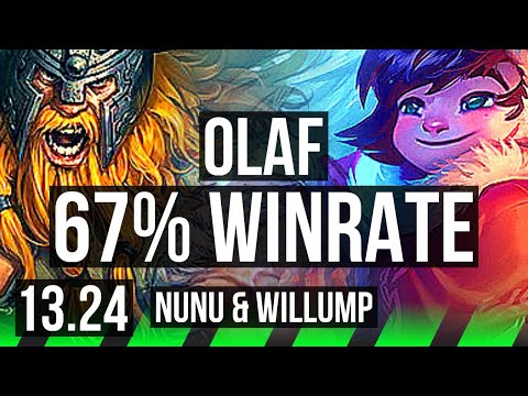 OLAF vs NUNU (JNG) | 9/0/4, 67% winrate, Legendary | NA Master | 13.24