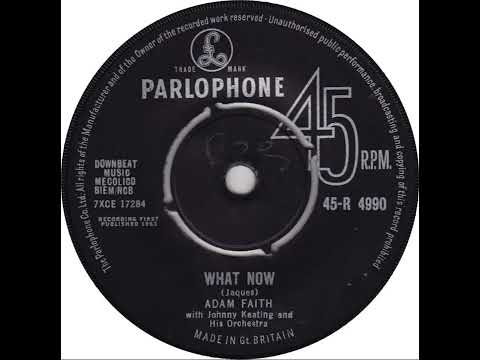UK New Entry 1963 (26) Adam Faith - What Now