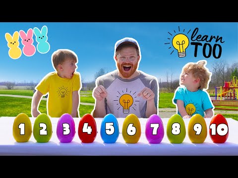 Counting and Coloring Easter Eggs! 🐰🐣🥚 Easter Egg Hunt for Kids