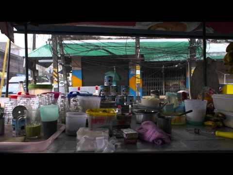 Thai street food with the Monsoon rain seasoning