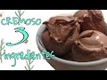 SORVETE CREMOSO DE CHOCOLATE COM 3 INGREDIENTES MUITO FÁCIL