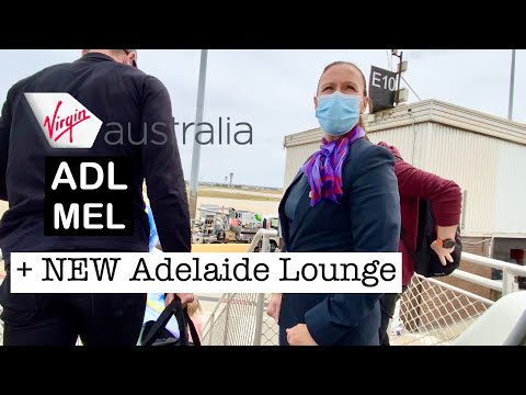 $85 VIRGIN Australia 737 ECONOMY Class + NEW Adelaide Lounge