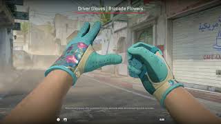 Gloves Brocade Flowers