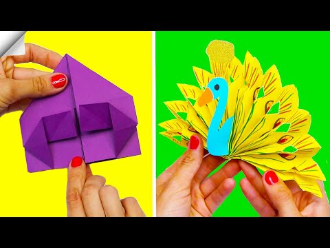 6 DIY paper crafts Moving paper TOYS Easy paper crafts