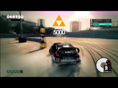 DiRT 3: Gymkhana Drift Tutorial - How to Get Platinum Medal