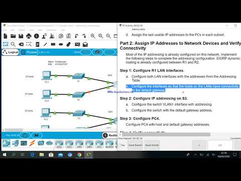 11.7.5 - Packet Tracer - Subnetting Scenario