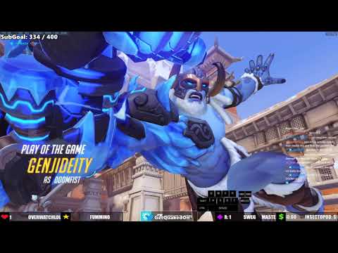 POTG! GetQuakedOn Doomfist Onetrick Overwatch Season 30 Top 500
