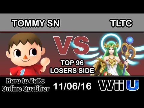 Hero to ZeRo - TommySN (Villager) Vs SCB - TLTC (Palutena) Top 96 Losers Side - Smash Wii U
