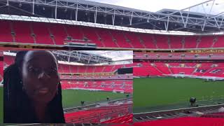 An empty Wembley Stadium 🏟