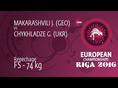 Repechage FS - 74 kg: J. MAKARASHVILI (GEO) df. G. CHYKHLADZE (UKR) by TF, 10-0