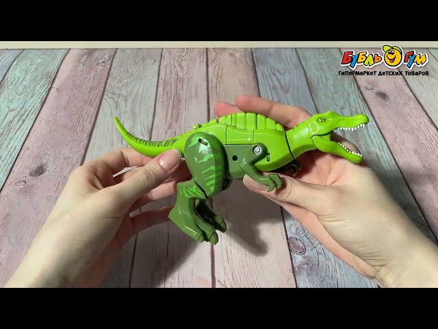 Робот-трансформер Lanson Toys Dragon Knight Спинозавр  - видео