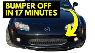 NC MX-5 Miata Front Bumper Removal Simple & Easy | Tach On Red