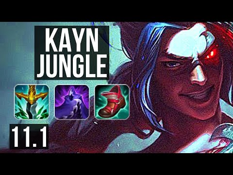 KAYN vs FIDDLESTICKS (JUNGLE) | Rank 4 Kayn, 8/1/6, Legendary, 300+ games | NA Grandmaster | v11.1