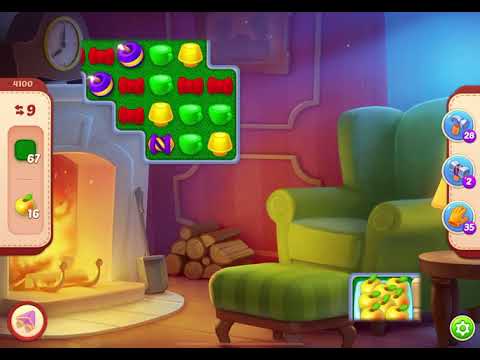 HomeScapes Level 4100 no boosters (18 moves)