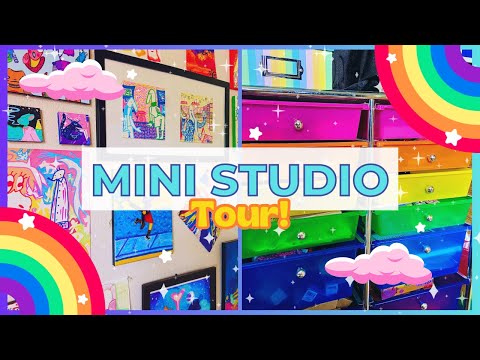 Mini Studio Tour! 🌈 | Creating in a Small Space 🎨🌟