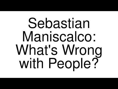 How to Pronounce correctly Sebastian Maniscalco: What's Wrong with People? (Movie)