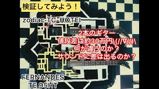 Video thumbnail for 【検証】FERNANDES TE95HTvs zodiacworks TC-HOTEI25th by パンサー450