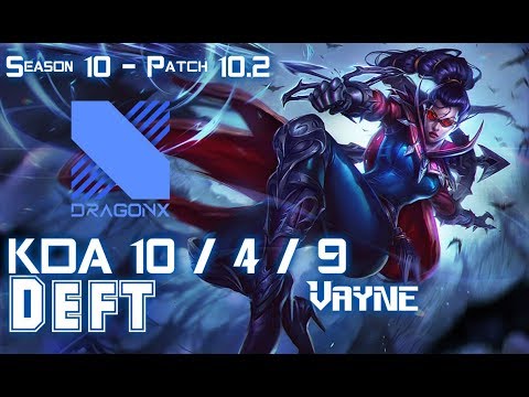 DRX Deft VAYNE vs IRELIA Top - Patch 10.2 KR Ranked