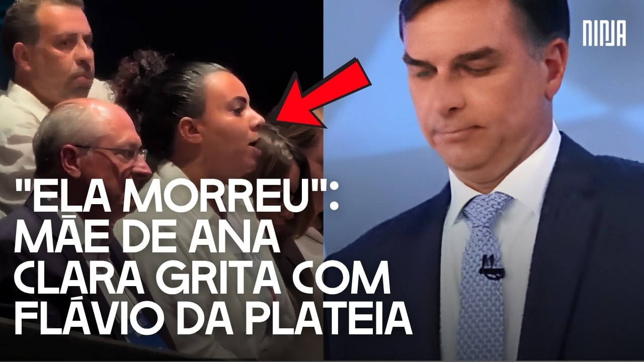 Flávio chama mãe de Ana Clara pelo nome da filha vítima e o momento é constrangedor