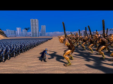 10.000 HEAVY KNIGHTS vs 500 GIANT CYCLOPS - Ultimate Epic Battle Simulator UEBS