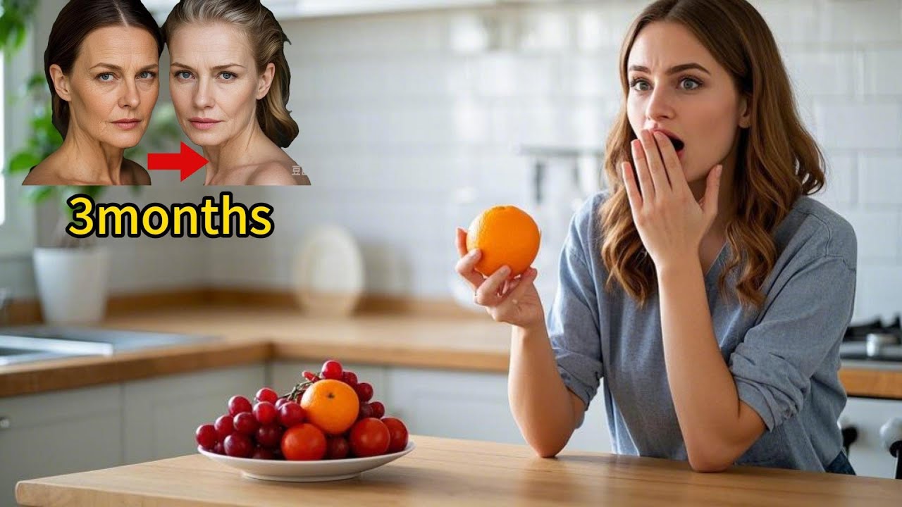 Red grapes, cherry tomatoes, oranges  Nobody has told you that mixing the juices can make face well