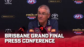 'We have to handle this loss well' Chris Fagan | AFL Grand Final | Brisbane Press Conference