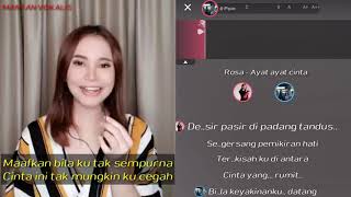 Download lagu Rossa - Ayat ayat Cinta (video karaoke duet bareng artis dengan lirik tanpa vokal) starmaker cover mp3