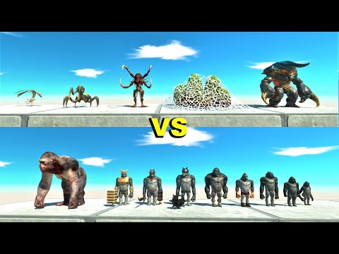 Alien Exotica vs Mutant primates animal revolt battle simulator