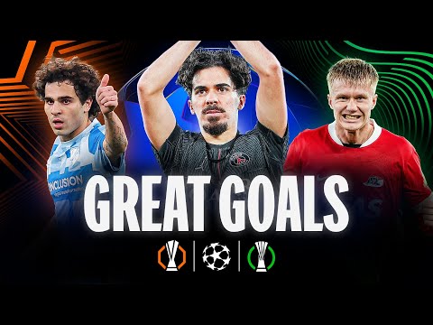 The BEST European Goals of the Week! | UCL, UEL, UECL MD5 Goals