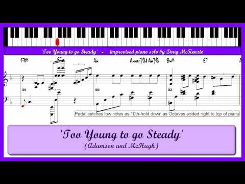 'Too Young To Go Steady '- a solo jazz piano tutorial