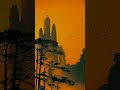 Golden Hour Captivating Orange Sky Above The Majestic Mountain ️ ️ Shorts Nature