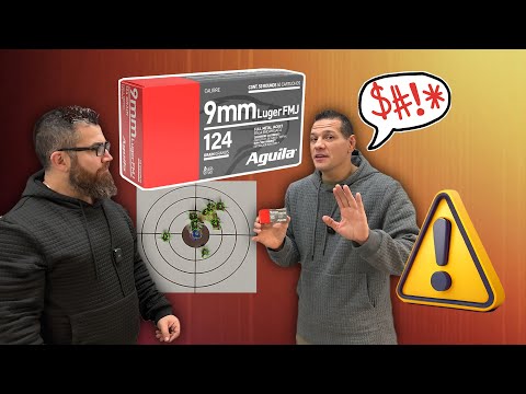 Aguila 9mm 124gr FMJ Ammunition Review - Accuracy Test at 20 Yards
