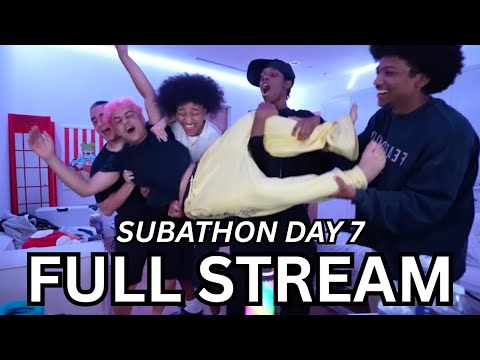 7 OCT - FAZE SUBATHON 2 DAY 7: Microplastics Mukbang, Getting 50,000 Subs! (PART 2)