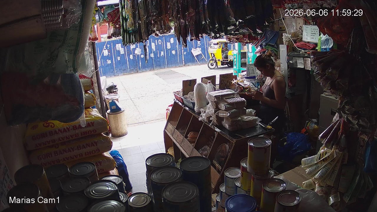 Live webcam view of Maria's Cam 1, Agdao Public Market