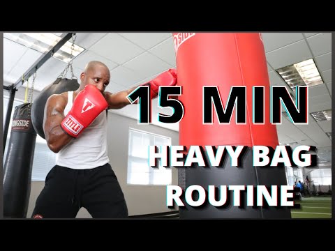 15 Minute PUNCHING BAG Workout for Weight Loss | Boxing for Beginners | Heavy Bag Cardio