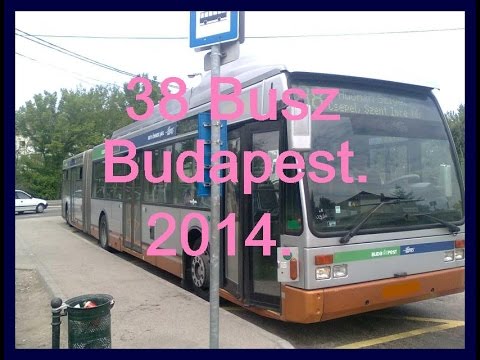 38-as Busz BKV. (Traffic Camera) Budapest.  2014.