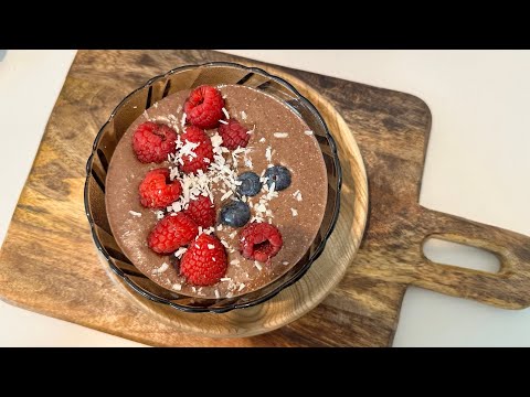 3 min SUPER HEALTHY breakfast chia pudding #recipe