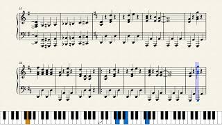 How to play/Comment jouer : "Denver the last dinosaur"/"Denver le dernier dinosaure  (piano solo)