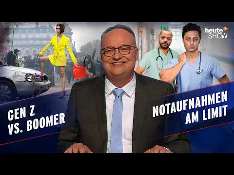 Gen-Z-Proteste | Reform für Notaufnahmen | Unfallrisiko E-Scooter | heute-show vom 23.10.2026