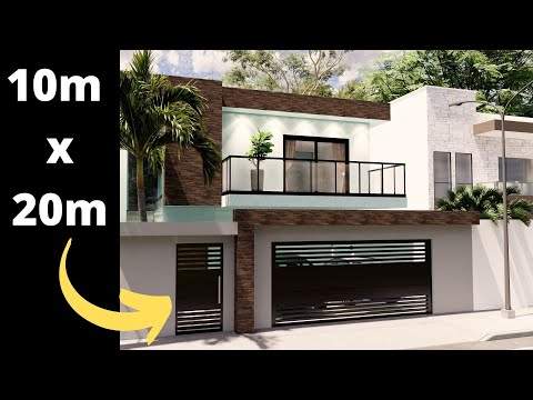 😍👉2 STOREY HOUSE PLAN MODERN HOUSE INTERIOR DESIGN 10m x 20m