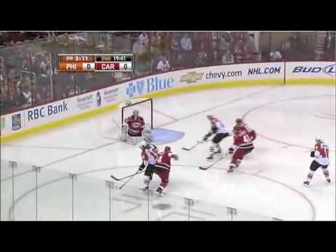 October 2, 2009- Jeff Carter #17 Game Winning Goal vs Carolina Hurricanes