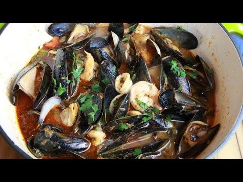 Mediterranean Seafood Stew | Mixed Seafood Soup By Cook With Nancy