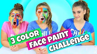 3 Colors of Face Paint Challenge!