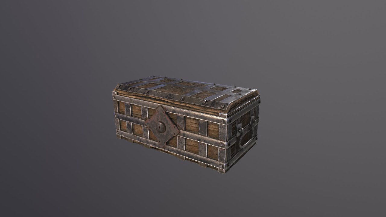 Wooden box 3D Model