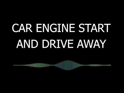 Car start & drive away sound effect | sfx /bgm | for videos/films #copyrightfree #creativecommons