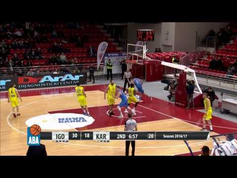 ABA Liga 2016/17 highlights, Round 15: Igokea - Karpoš Sokoli (24.12.2016)