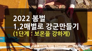 2022 봄벌 1매나 2매벌로 강군만들기(1단계:보온을 강하게)
