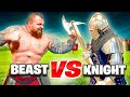 Eddie Hall Tries Medieval Knight Fighting!! (5vs1)